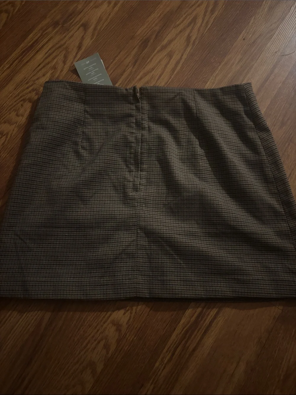 H&M Women’s Brown Plaid Mini Skirt